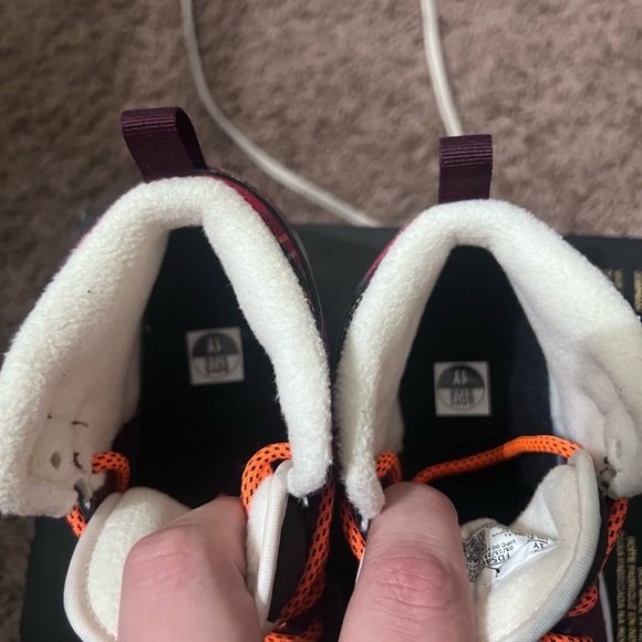 Jordan Kids Shoes - Maroon/Orange Plaid - Picture 4 of 6